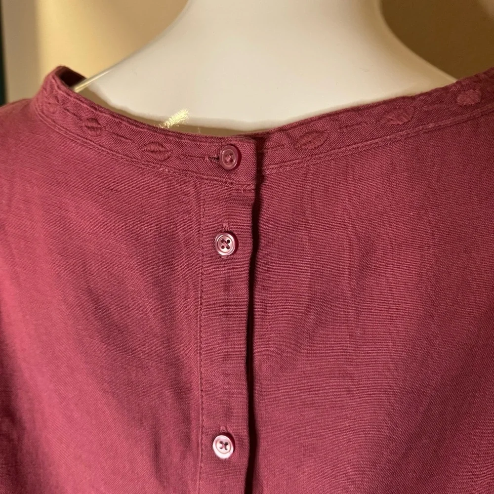 BA&SH Robe Lune in Raspberry - Picture 10 of 12